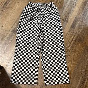 Black and White Checkered Pants